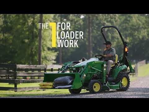 The 120R Quik™-Park Loader Overview | John Deere Compact Tractors