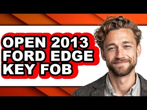 How To Open 2013 Ford Edge Key Fob - Step By Step