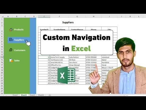 Custom Navigation Bar in Excel | Sidebar