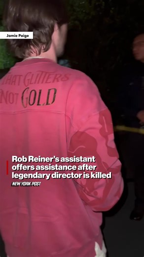 Legendary director Rob Reiner and his wife were found stabbed to death in their Brentwood home. Officers blocked the street while detectives investigated. A man named Rocco, identifying himself as Reiner’s assistant, offered to help the police access the house.
