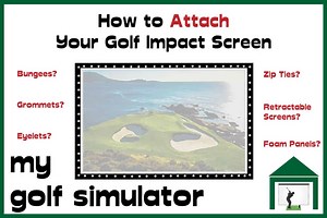 How to Hang a Golf Impact Screen - 6 Ways | My Golf Simulator