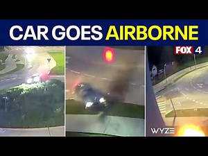 VIDEO: Car goes airborne in roundabout crash, Oak Cliff residents raise concerns