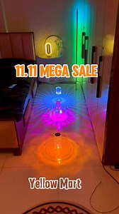🔥11.11 MEGA Sale🔥 Crystal Diamond Rose ￼Table Lamp RGB Floor Corner Lamp RGB Light | Yellow Mart