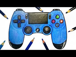 drawing playstation 4 controller
