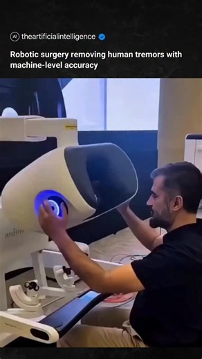Artificial Intelligence | AI on Instagram: "Robotic surgery removing human tremors with machine-level accuracy"