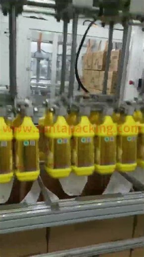 #shorts Bottle Case Packer machine for liquid, grip and load type-Santa Pack