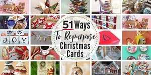 51 EPIC Recycled Christmas Card Crafts