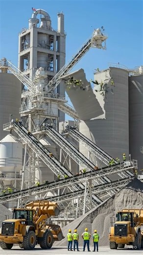 Factory Disaster! Conveyor Collapse Caught on Cam #shorts