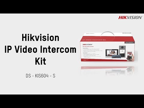 IP Video Intercom Kit - DS - KIS604 - S