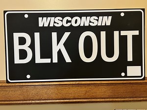 'Very simple, very sleek:' Wisconsin officials propose adding 'blackout' specialty license plate for drivers