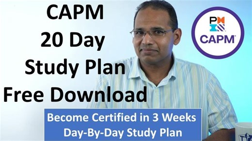 CAPM 20 Day Study Plan - Free Download | Andrew Ramdayal