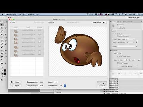 Learn how to create animated PNG files from Adobe Animate