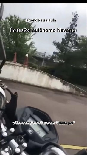 Motorcycle driving test at Detran PR Navarro #driving school