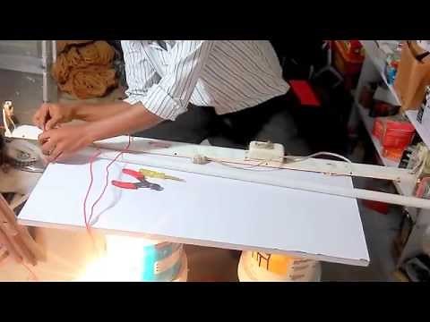 How to repair Fluorescent Lamp & Change holder