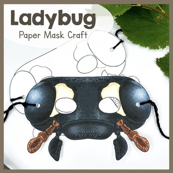 Ladybug | Paper Mask | Printable Craft | Ladybugs