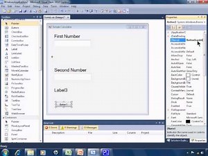 Visual Basic 2010 Express Tutorial 4 - Simple Calculator Part 1