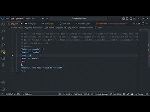 Visual Studio Code Tutorial to Create Code Snippets to Save Time and Efficient