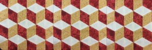 How to make an easy tumbling blocks quilt
