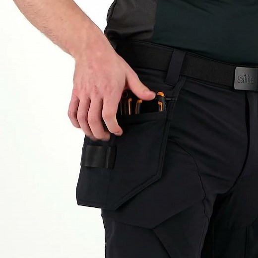 Site Varnik Pro Comfort Holster Pocket Trousers | Screwfix