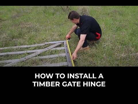 How to Install a Timber Gate Hinge