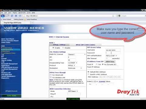 DrayTek Router Configuration Tutorial