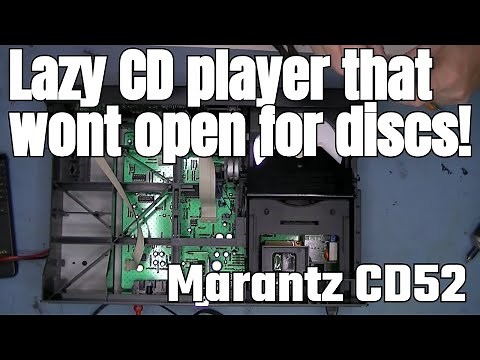 How to - FIX Your Marantz CD52 CD Player drawer issues in Minutes!