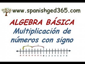 Multiplicación de números con signo - Spanish GED 365