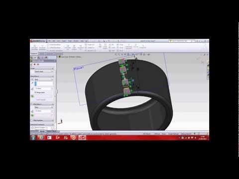 putting tread on a tire in Solidworks