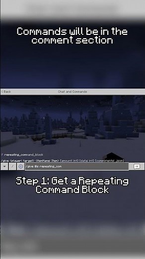 Cool Minecraft Commands (Bedrock Edition/MCPE): Part 1 | Create An Automatic Ice Track