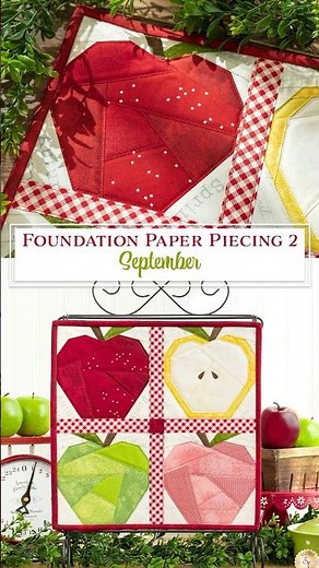 Learn how to paper piece with our Foundation Paper Piecing 2 Series! #quilting #diy