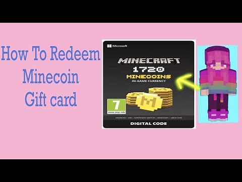 How To Redeem Minecoins Gift Card / How To Activate Minecraft Gift Card Code On Your Xbox Account