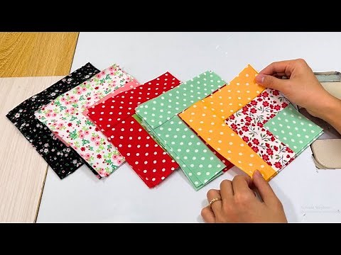 How To Patchwork Stacked Squares Quilt Easily for Beginner