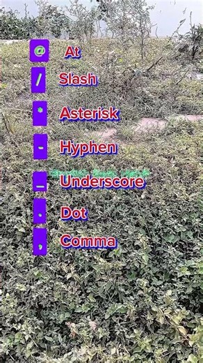 Vocabulary: Slash Comma Asterisk #shorts #english #learnenglish