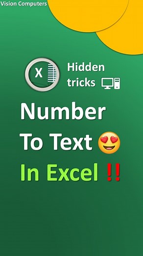 Number to word Formula, Cunver numbers to text! Amazing VBA formula in Excel, Excel tips, Excel tricks, Excel tutorials, Ms excel, Excel tips, Excel tricks, Excel tutorials #Excel #exceltricks #excelformula #exceltips #msexceltutorials #excelhacks #ExcelForBeginners #msexceltricks #msexceltips #exceltutorial #excelformulas | Vision Computers