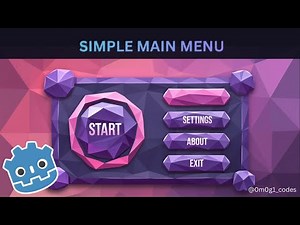 Godot tutorial #10 l Make a simple main menu