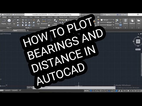 How to plot Bearings and Distance in AutoCAD