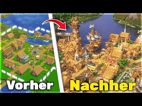 Ich Habe Ein GANZES Villager Dorf in Minecraft Transformiert! [200h+]