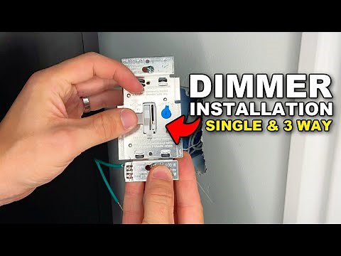 How to Install a Dimmer Switch - Single Pole or 3 Way