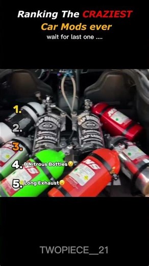 Ranking The CRAZIEST Car Mods 🤯🚗🔥 #CarMods #CrazyCars #TrendingShorts
