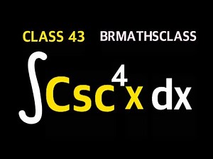 INTEGRAL CSC^4(x) dx | INTEGRATION CLASS 12