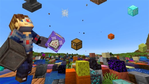 Minecraft But Random Blocks Rain from the Sky Minecraft Data Pack