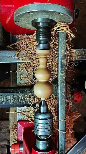 Turning Peach Wood into a Gorgeous Gourd on a Lathe! 😍 #Woodworking