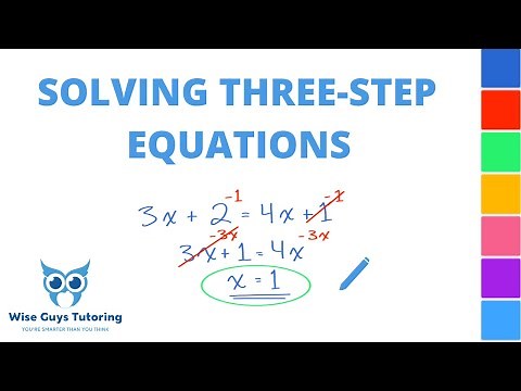 How to Solve Three-Step Algebraic Equations