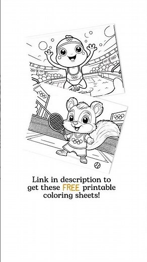 Check the description to get these free printable coloring pages and subscribe for more fun ideas!