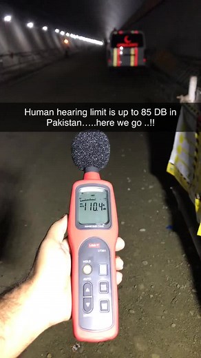 Sound level meter device which is use to measure Sound Decibals.Humans average hearing range is starts from 45DB upto 70 DB .