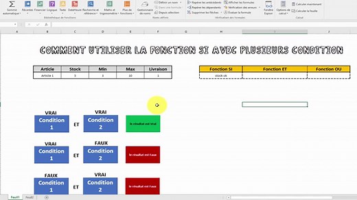 Comment utiliser la fonction si avec plusieurs condition - TUTO DE RIEN