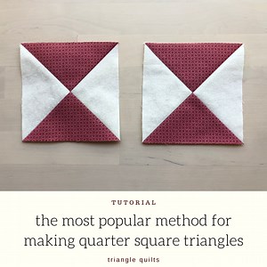 Quarter Square Triangles: the most popular method | Epida Studio
