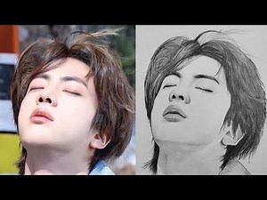 How to draw BTS Jin Step by Step (1) - Drawing Tutorial | YouCanDraw