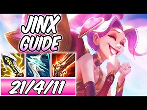 *INSANE* HOW TO PLAY JINX ADC GUIDE 100% CRIT Build & Runes | Diamond Commentary -League of Legends