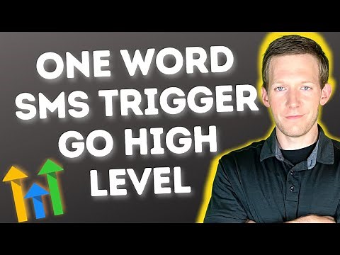 GoHighLevel One-Word SMS Trigger Automation Setup - Tons of Use Cases